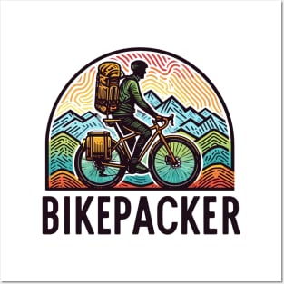 BIKEPACKER LOVES BIKEPACKING ON THEIR BIKE Posters and Art